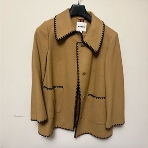 Boden Blanket Stitch Car Coat Size 10